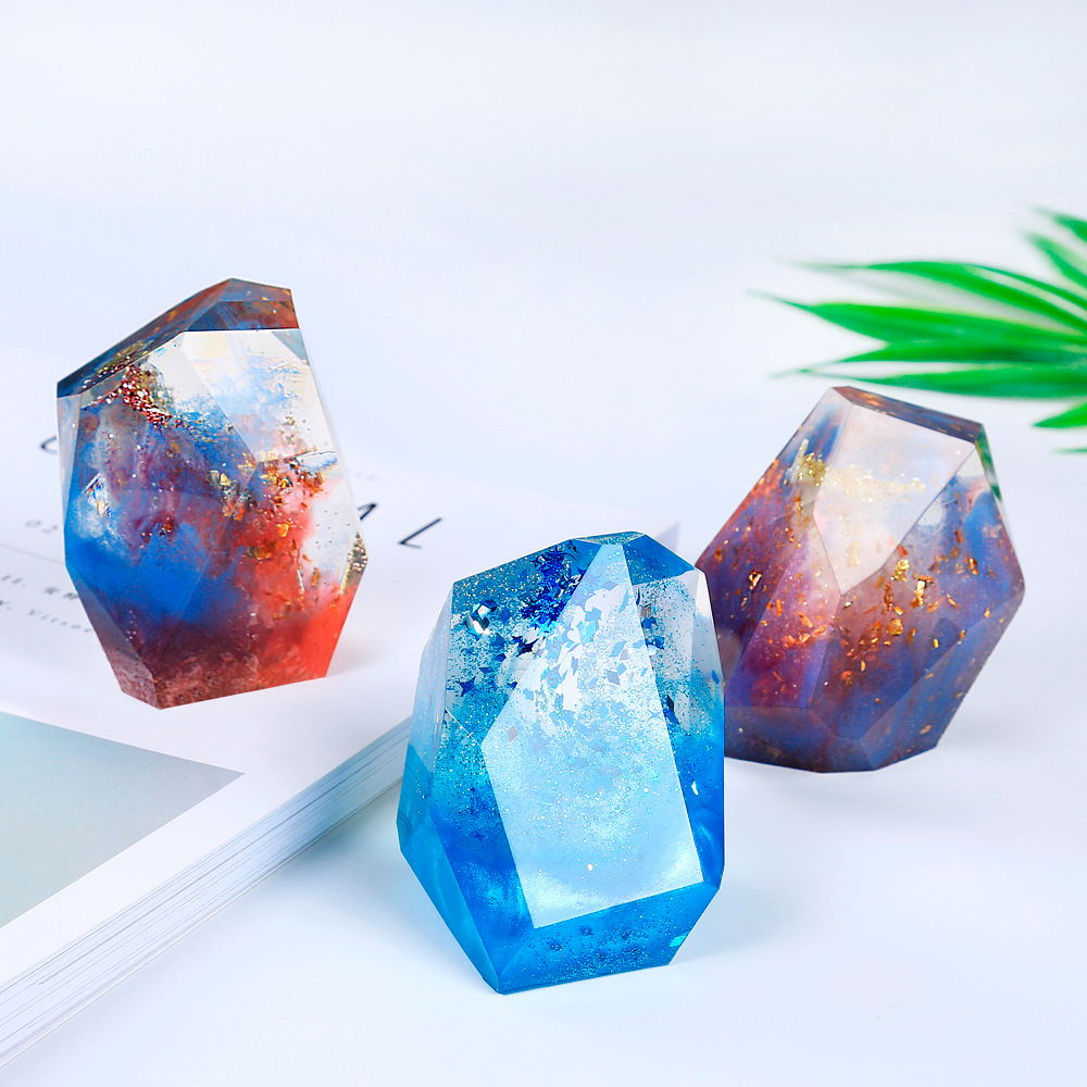 Molde Silicona Cuarzo Resina, Jabones Glicerina, Velas Gel + Obsequio
