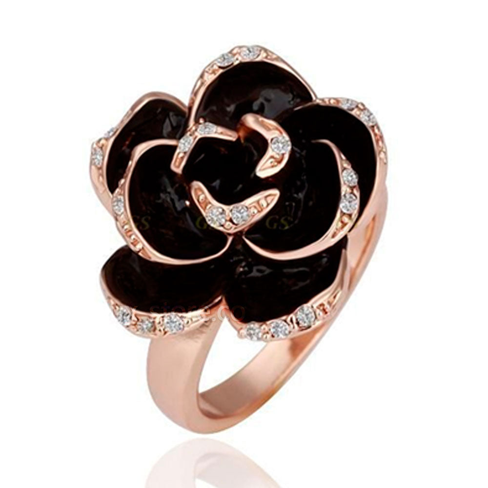 Anillo Mujer Dama Flor Ajustable Joyería Fiesta Bystrý - Lux Store