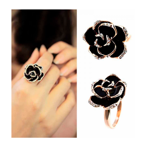 Anillo Mujer Dama Flor Ajustable Joyería Fiesta Bystrý - Lux Store