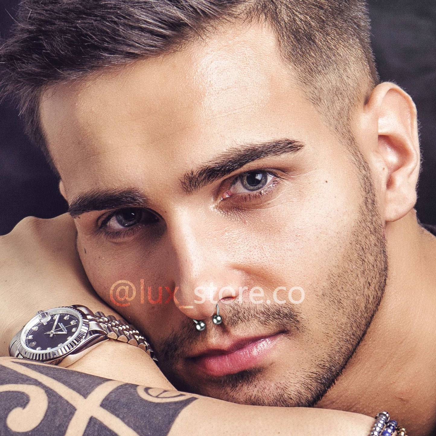 Piercing Perforación Herradura Septum Oreja Acero - Lux Store