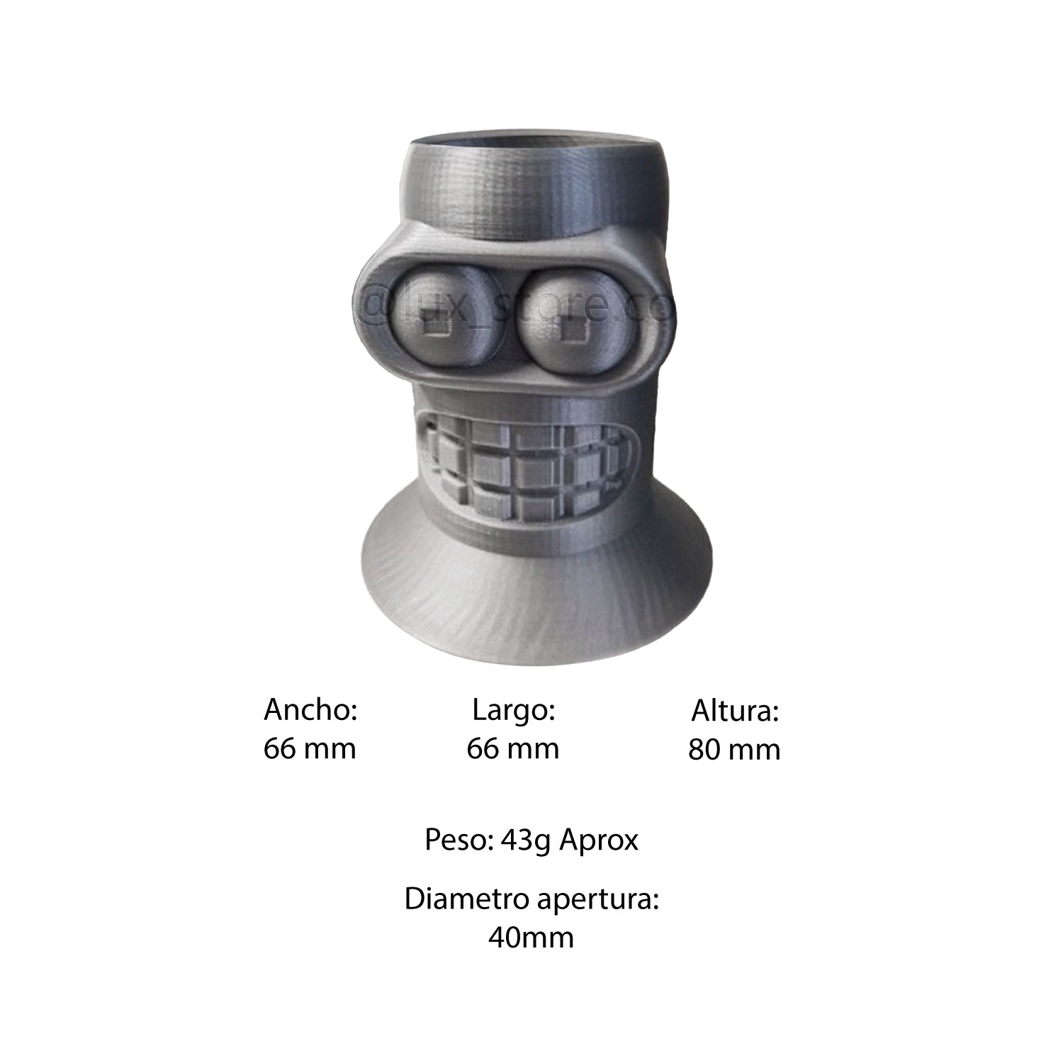 Portalápices Organizador Bender Futurama Impreso En 3d - Lux Store