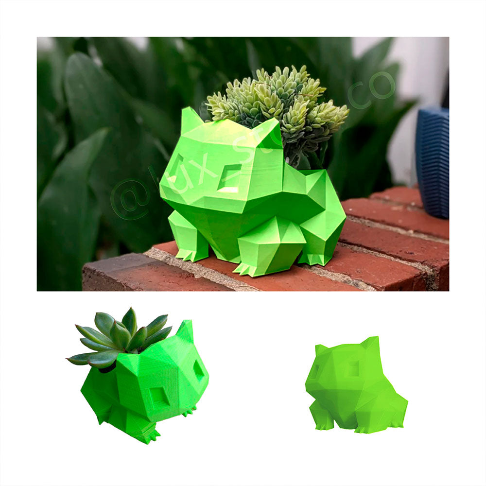 Matera Decorativa Bullbasaur Pokémon P5 Impreso En 3d - Lux Store