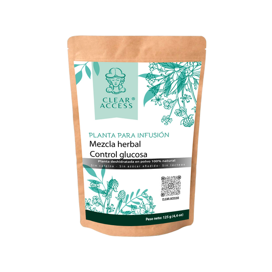 Mezcla Herbal Control Glucosa. Presentación en Polvo para Infusión
