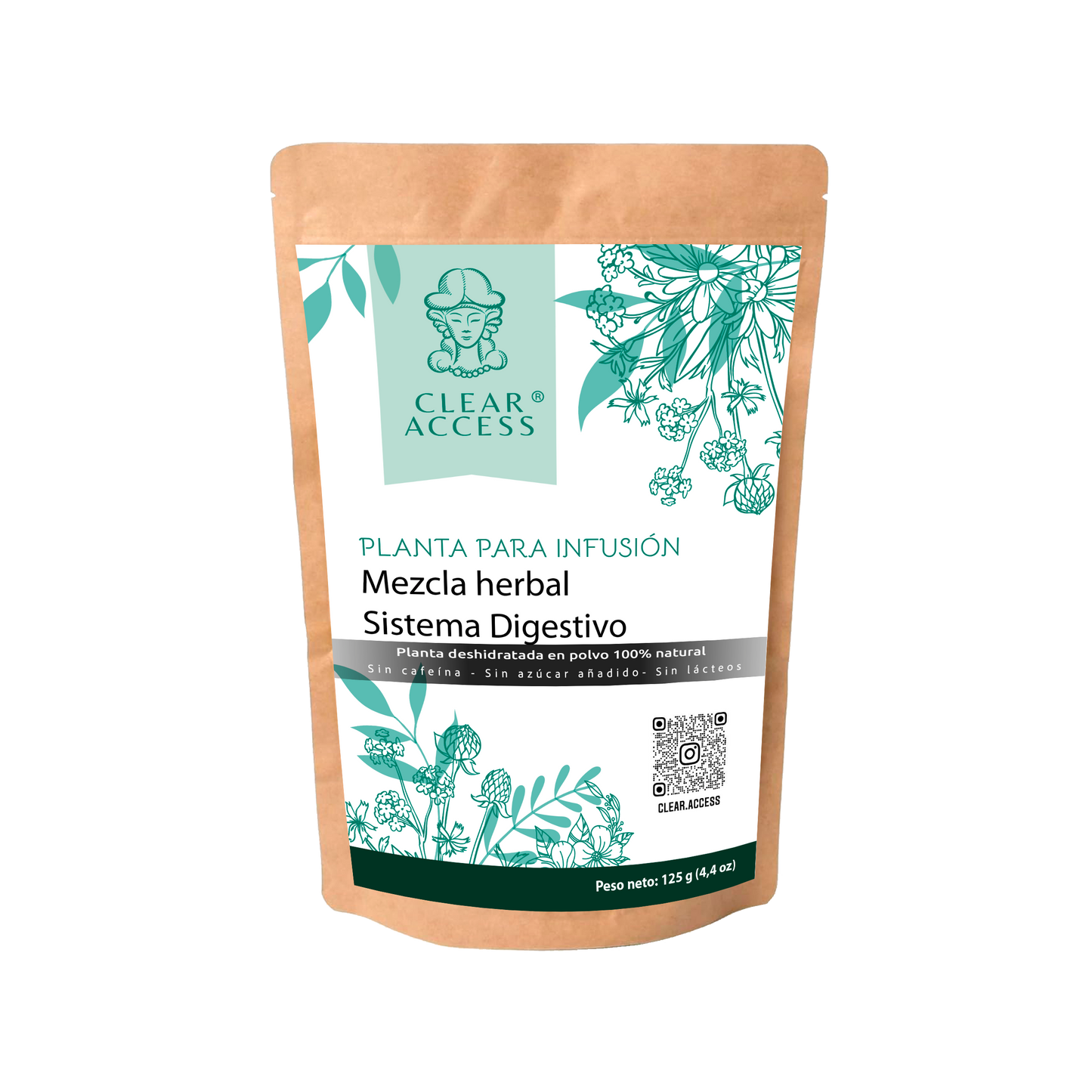 Mezcla Herbal Sistema Digestivo. Presentación en Polvo para Infusión