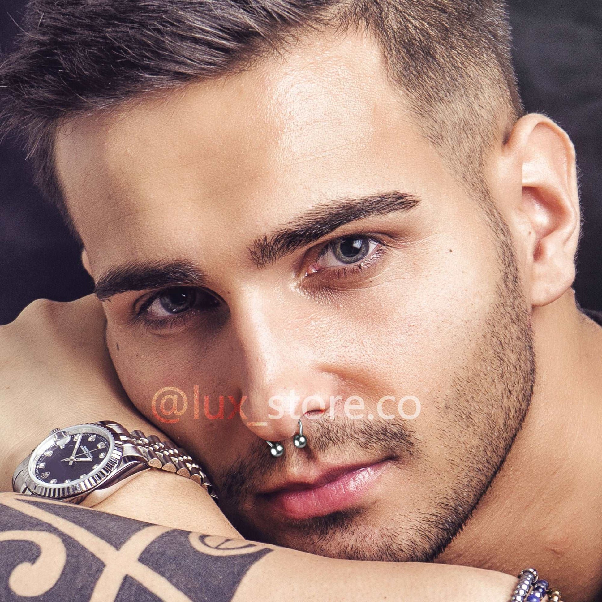 Piercing Perforación Herradura Septum Oreja Acero - Lux Store