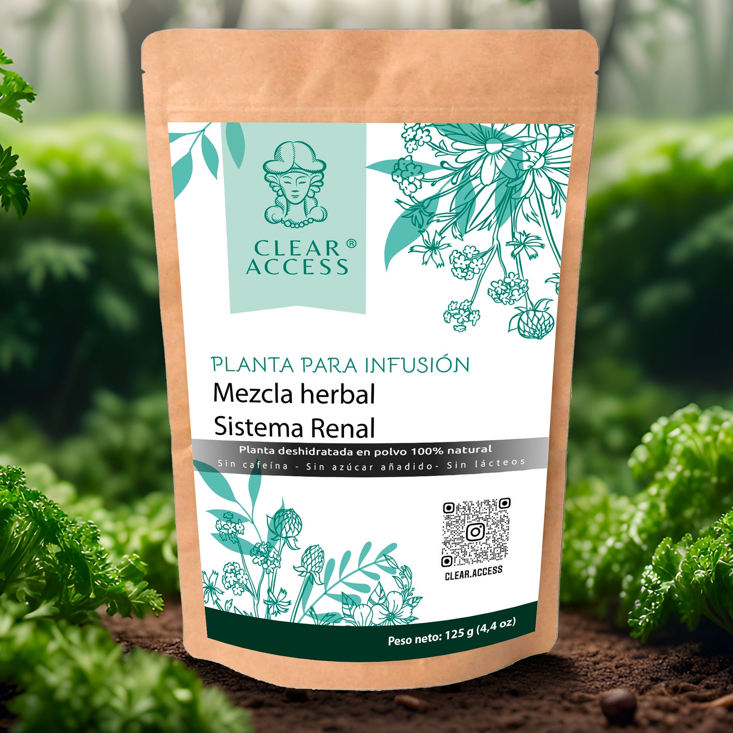 Mezcla Herbal Sistema Renal Presentación en Polvo para Infusión