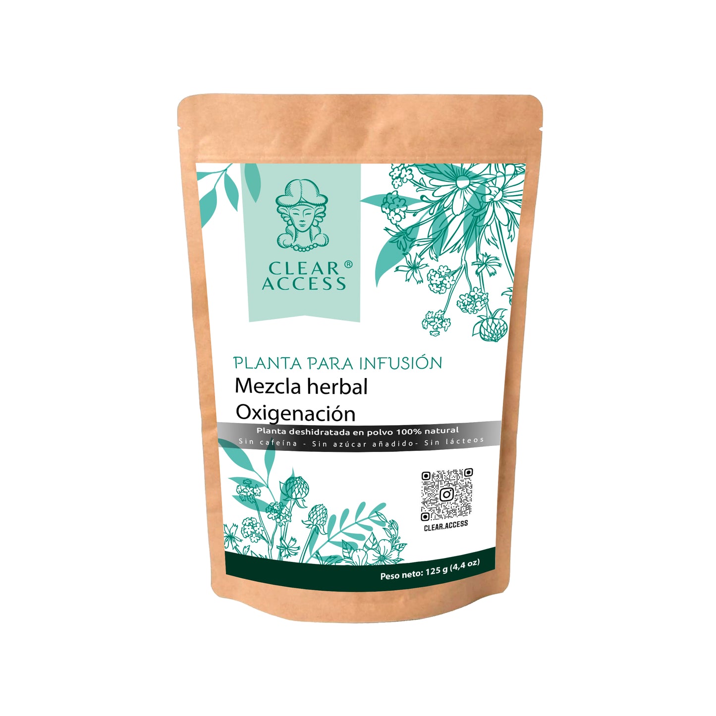 Mezcla Herbal Oxigenación Celular. Presentación en Polvo para Infusión