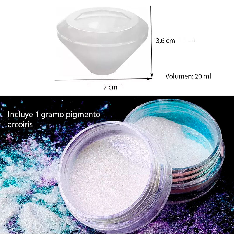 Molde Silicona Resina Velas Jabones Juwel + Obsequio