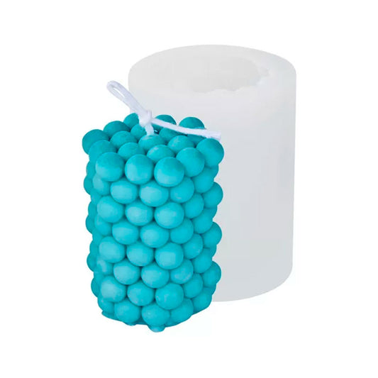 Molde de Silicona Burbujas para Velas de Gel y Cera – Obsequio Especial Incluido!