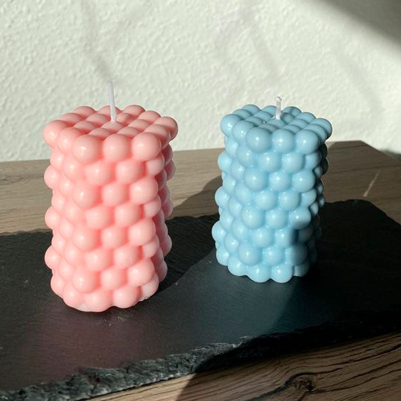 Molde de Silicona Burbujas para Velas de Gel y Cera – Obsequio Especial Incluido!