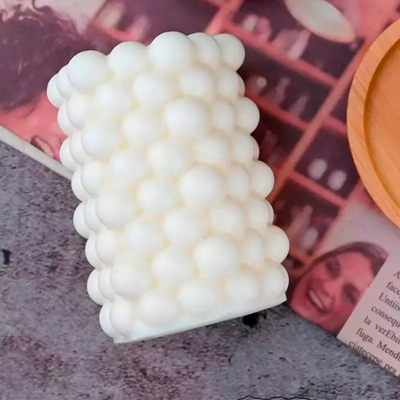 Molde de Silicona Burbujas para Velas de Gel y Cera – Obsequio Especial Incluido!