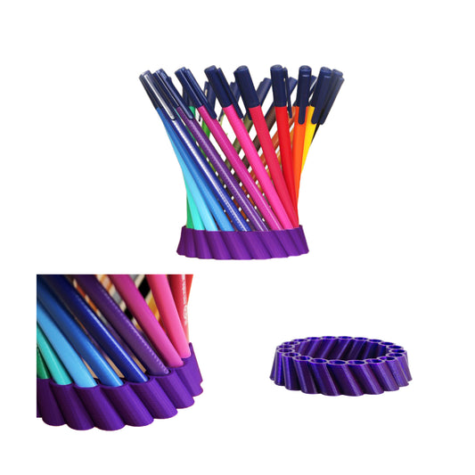Portalápices Organizador Corona Impreso En 3d -20 Lápices - Lux Store