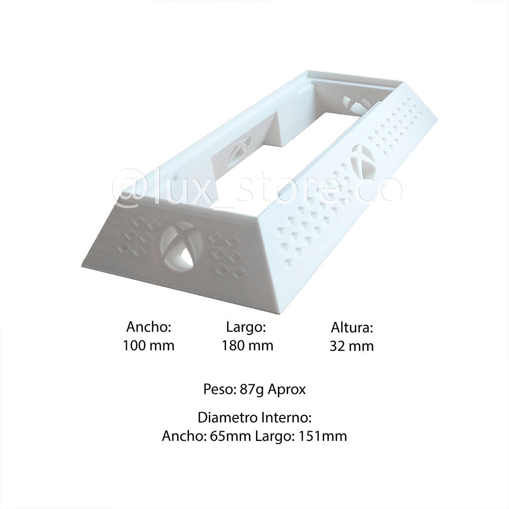 Base Soporte Stand Vertical Consola Xbox Series S Impreso en 3D - Lux Store