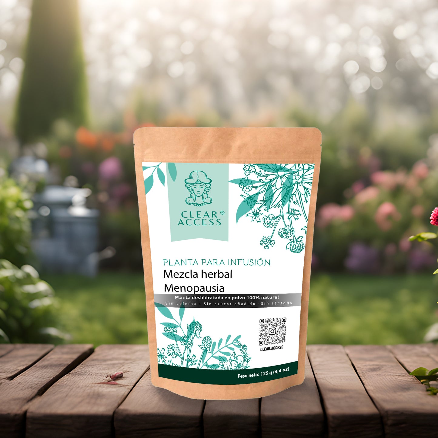 Mezcla Herbal Menopausia. Presentación en Polvo para Infusión