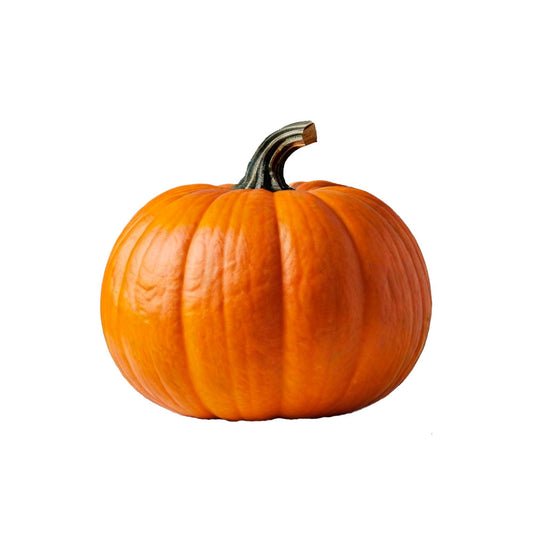 Portada de semillas de calabaza Jack Be Little exótica y gourmet, mostrando una imagen de una calabaza de color naranja vibrante, conocidas por su tamaño compacto y su uso tanto en decoración como en cocina gourmet.